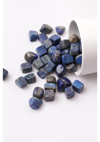 Lapis Lazuli Doğal Taş Tamburlanmış Parça - Tımbıl