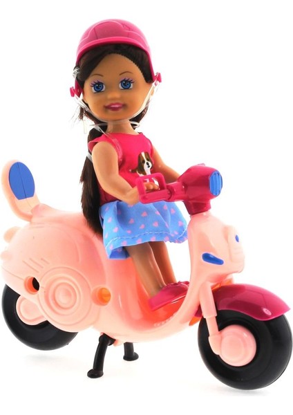 Cute Doll Mini Bebek ve Pembe Vespa