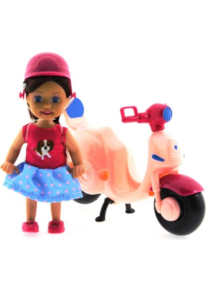 Cute Doll Mini Bebek ve Pembe Vespa