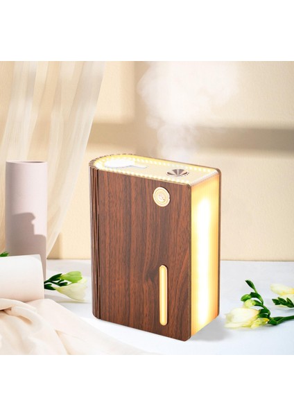 320 ml Nemlendirici Kitap Lambası Serin Mist LED Sessiz Aroma Difüzör Başucu Kırmızı Ceviz Için (Yurt Dışından) indirimleri