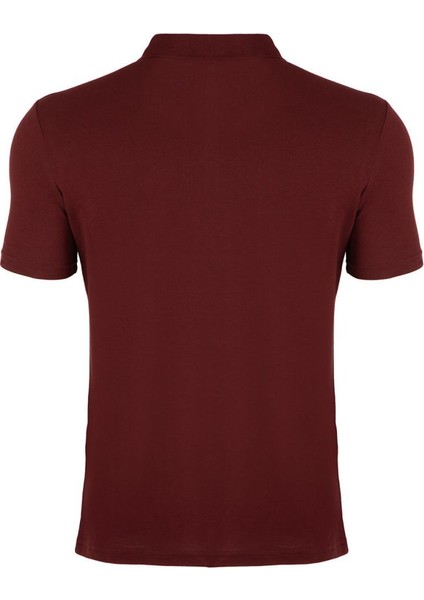 Regular Fit Polo Yaka Klasik Cepli %100 Pamuk Kısa Kollu Basic Penye T-Shirt-PE3605TY22