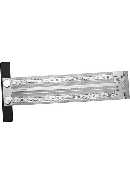 T Tipi Delik Ölçeği Cetvel Ağaç Işleme Scribing Mark Line Gauge Carpenter 200MM (Yurt Dışından)