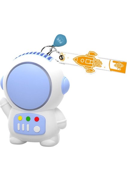 6052 USB Şarj Mini Astronot Şekli Bladeless Fan (Mor)