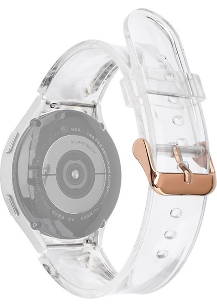 Samsung Galaxy Watch4 Için Tpu Kayışı, Stil: Gül Altın Toka Şeffaf (Yurt Dışından)