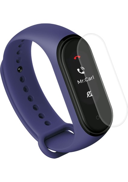 2 In 1 Silikon Bileklik Tpu Film Xiaomi Mi Band 4 Koyu Mavi (Yurt Dışından) fırsatları