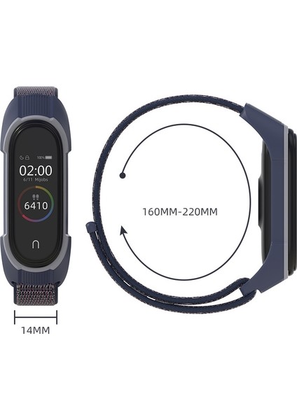Xiaomi Mi Band 5/4/3 Watchband Siyah Kırmızı + Siyah Kırmızı (Yurt Dışından) fiyatları
