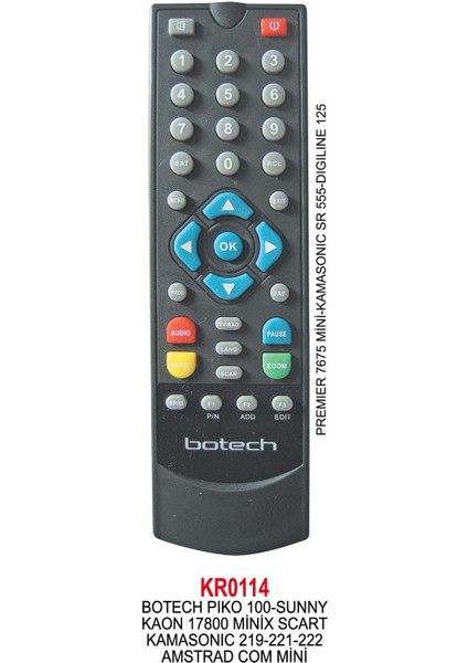 Botech Piko 120 Uydu Kumandası