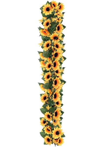 Yapay Çiçek Ay Çiçeği Tak Organizasyon Nişan Düğün Dekor Çiçeği Süsleme Tag 25X150CM