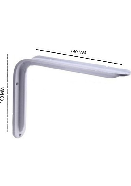 Lüks Raf Altı (Beyaz) 110*140 No: 5*6 mm Raf Ayağı 12 Adet