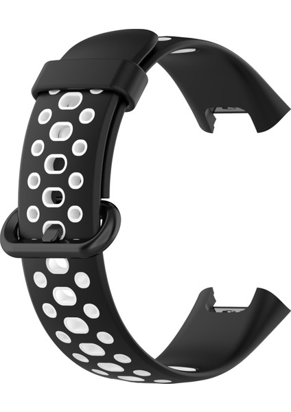 Xiaomi Redmi Horloge 2 Için Iki Renkli Silikon Askısı 2 Siyah + Beyaz (Yurt Dışından)