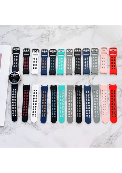 Samsung Galaxy Watch4 Için Silikon Kordonlu Saat4 40MM Beyaz Siyah (Yurt Dışından) fiyatları