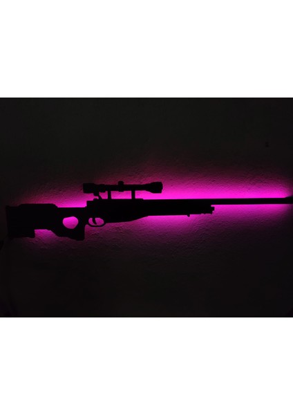Awp LED Işıklı Ahşap Tablo