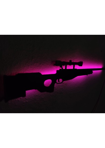 Awp LED Işıklı Ahşap Tablo
