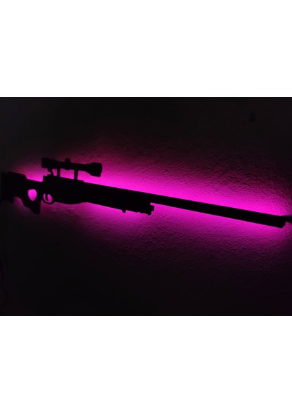 Awp LED Işıklı Ahşap Tablo