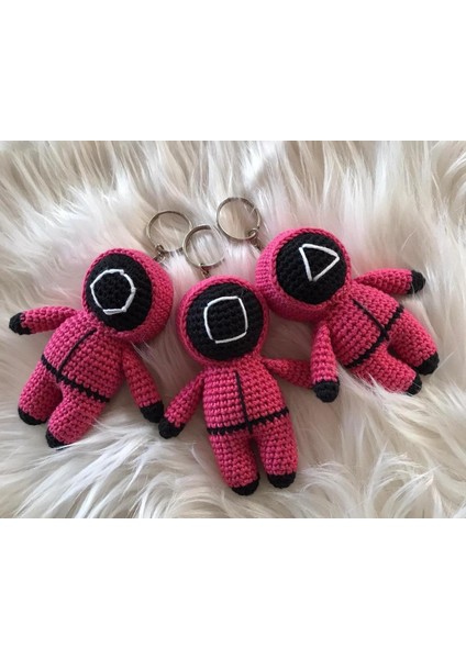 Squid Game Amigurumi Organik Anahtarlık Oyuncak