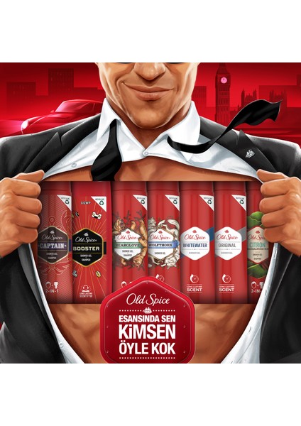 Duş Jeli ve Şampuan 400 ml Captain 2'si 1 Arada 8006540353820 Şampuan