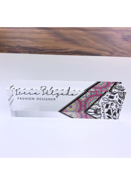 Kişiselleştirilmiş Masalar Için Özel Isimlik Moda Tasarımı Ofis Masası Dekoru modelleri