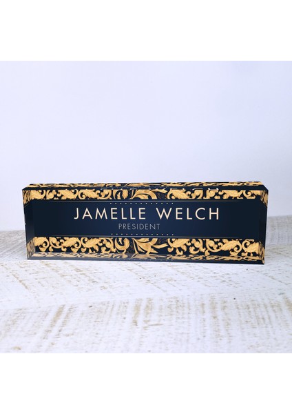 Kişiselleştirilmiş Isimlik Masalar Için Özel Isim Plakası Altın Yaprak Tasarım fiyatları