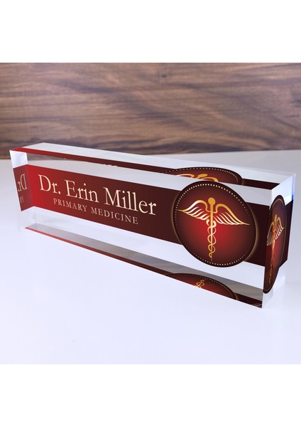 Ofis Masaları Için Özel Isim Plakaları Doktor Tasarımı Ofis Masası Dekoru