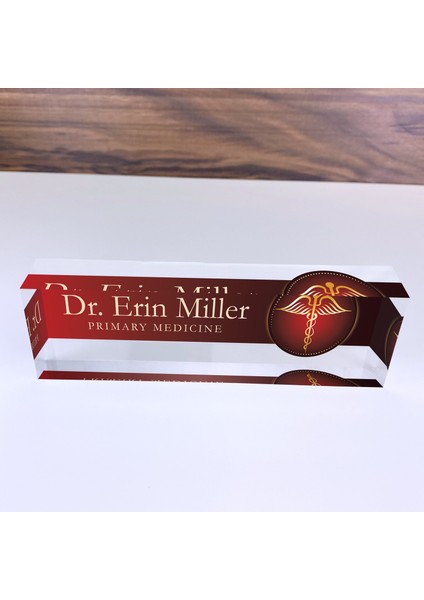 Ofis Masaları Için Özel Isim Plakaları Doktor Tasarımı Ofis Masası Dekoru modelleri