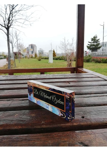 Mermer Desenli 3D Modern Görünümlü Kişiselleştirilmiş Avukat Isimliği fiyatları