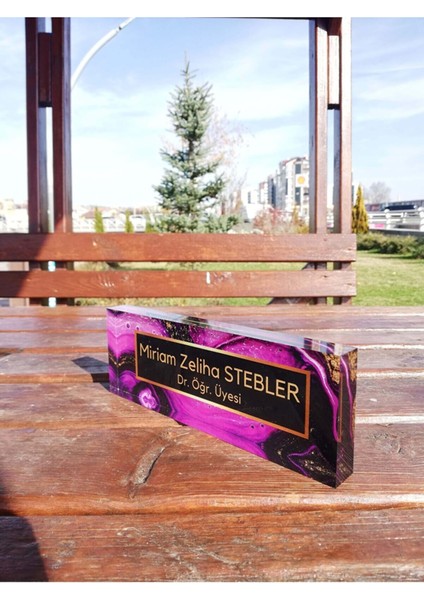 Yeşil Damla Öğretmen Isimliği Yenilikçi Kişiselleştirilmiş Isimlik