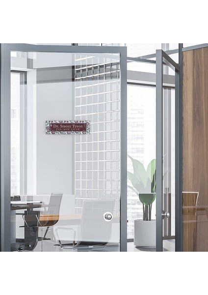 Kapılar Için Akrilik Cam Üzerine Vintage Çiçekler Kapı Isim Plakası modelleri