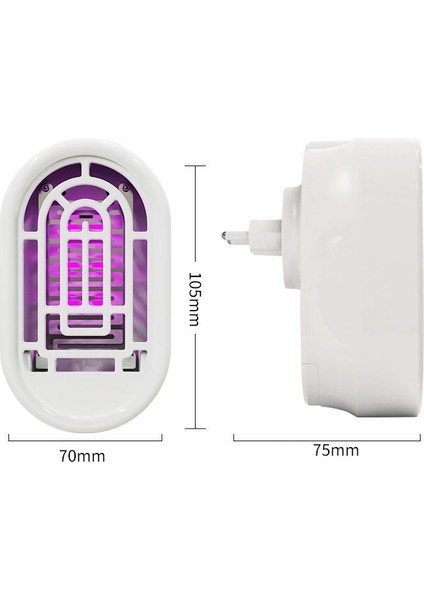 906 Sivrisinek Katil Lambası, Fiş Özellikleri: Abd Plug Icon White (Yurt Dışından)