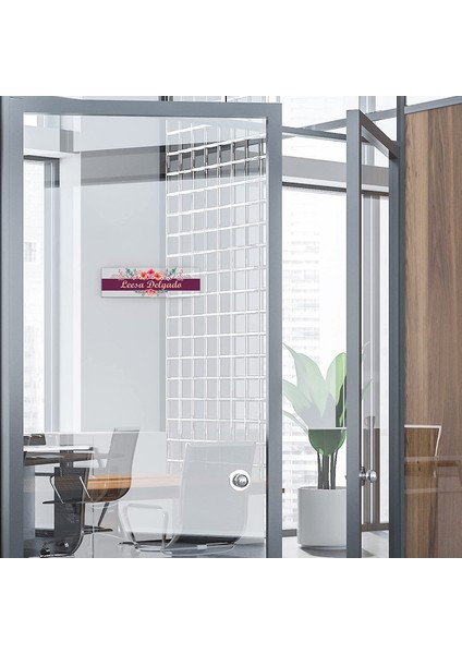 Kapılar Için Akrilik Cam Üzerine Kır Çiçekleri Kapı Isim Plakası Ofis Dekoru fiyatları