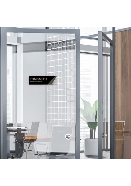 Kapılar Için Akrilik Cam Üzerine Soyut Şekiller Kapı Isim Plakası Ofis fiyatları