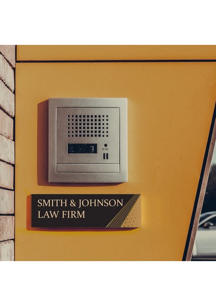 Kapılar Için Akrilik Cam Üzerine Soyut Şekiller Kapı Isim Plakası Ofis modelleri