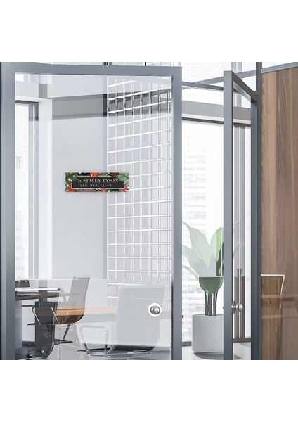 Kapılar Için Akrilik Cam Üzerine Kanat Kapı Isim Plakası Ofis Dekoru modelleri