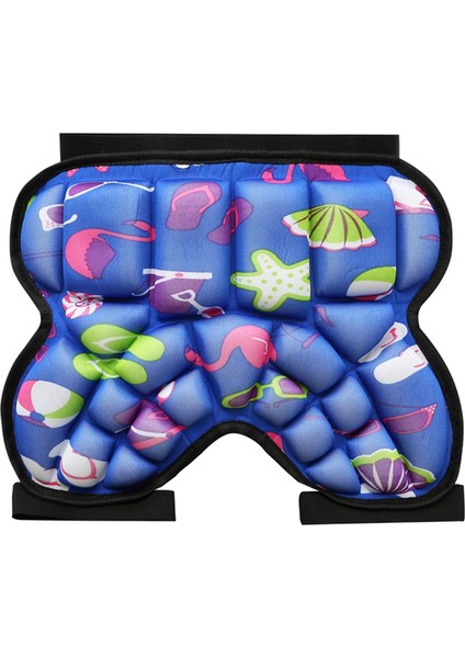 Nefes 3D Yastıklı Kalça Koruma Şort Butt Guard Pad Paten Mavisi Için Kalın