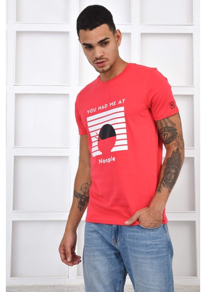 Bisiklet Yaka T-Shirt - Pembe