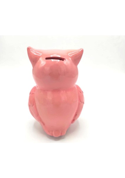 Polyester Kumbara Baykuş Pembe fiyatları