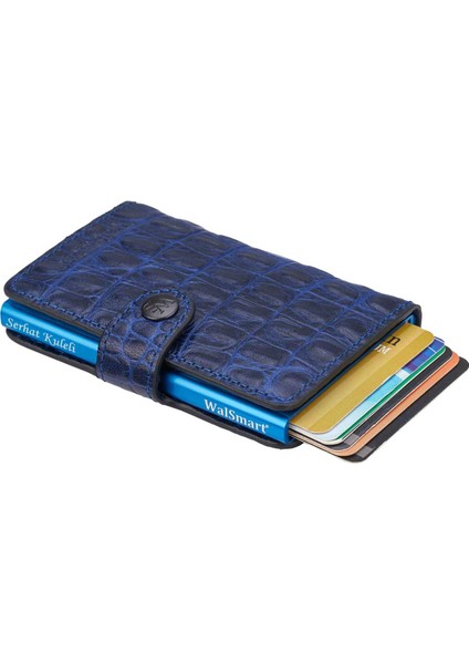 Mini Croco Akıllı Mekanizmalı Cüzdan