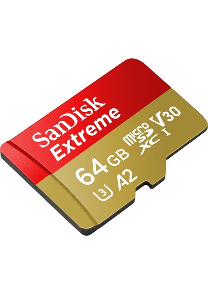 Extreme 64GB 160MB/s A2 C10 V30 UHS-I U3 microSD Hafıza Kartı (SDSQXA2-064G-GN6GN)