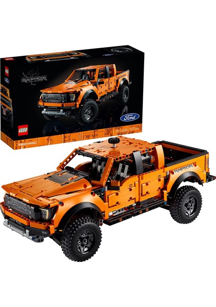 Technic Ford® F-150 Raptor 42126 - Araba Sevenler için Ford Kamyonet Oyuncak Yapım Seti (1379 Parça)