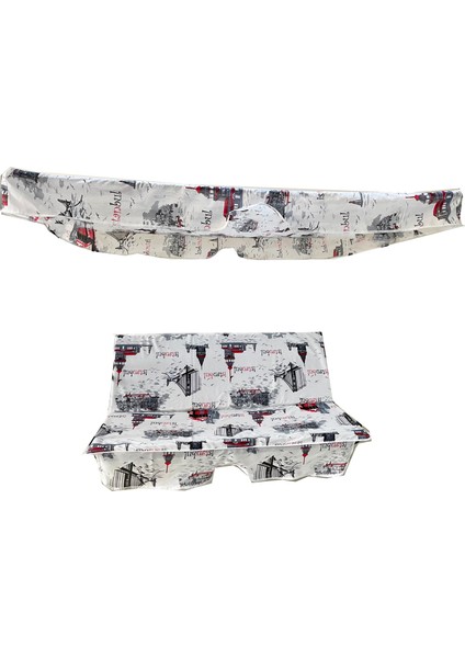 Salıncak Minder Kılıf Takımı(Süngerli)2 Kişilik Vip Minder-Istanbul