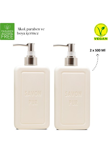 Savon Pur Luxury Vegan Sıvı Sabun Beyaz 2 x 500 ml fiyatları