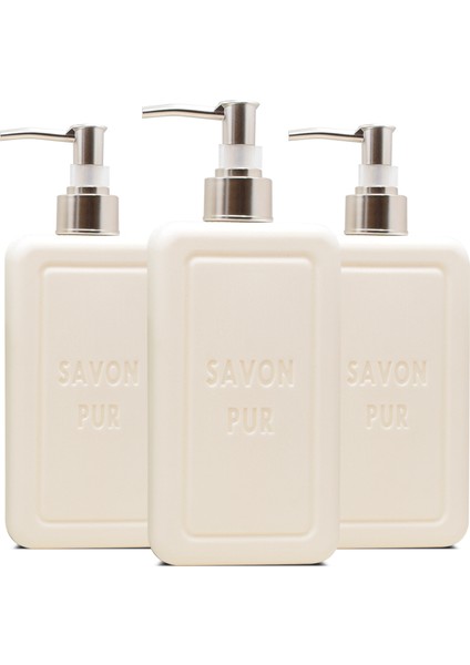 Savon Pur Luxury Vegan Sıvı Sabun Beyaz 3 x 500 ml