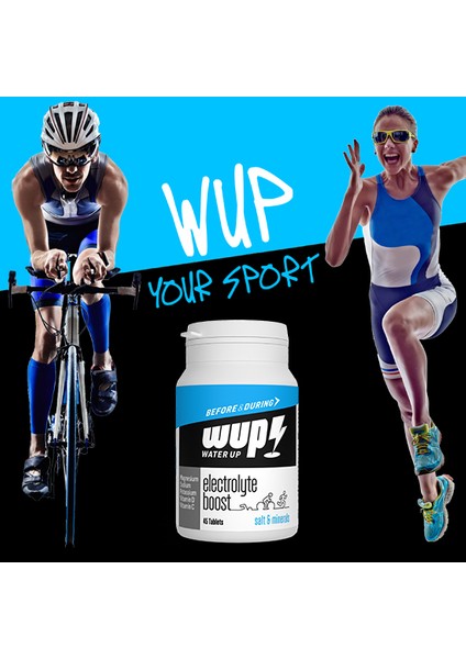 WUP Electrolyte Boost Sade 45x2 Porsiyon, Tablet Sporcu Takviyesi Elektrolit Vitamin