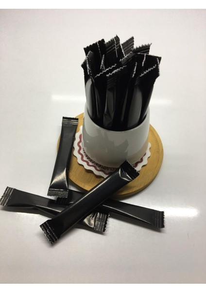 Stick Şeker Baskılı Siyah Şeker 3 gr x 1000'li