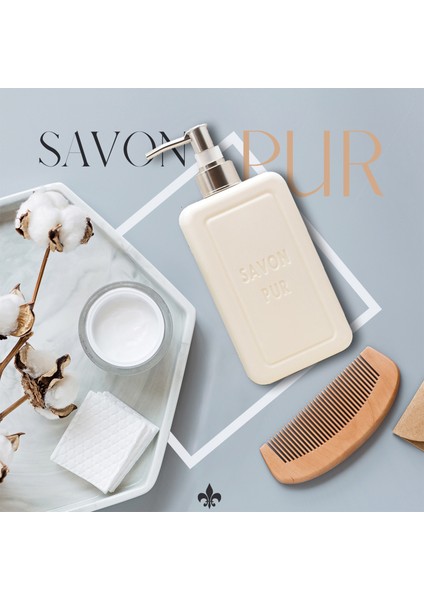 Savon Pur Luxury Vegan Sıvı Sabun Beyaz 3 x 500 ml