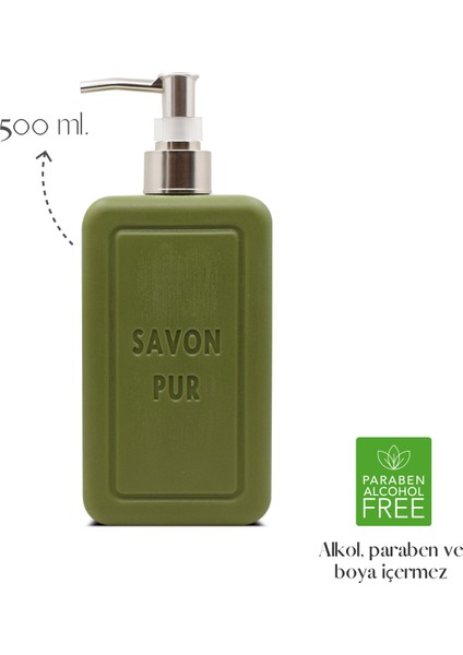 Savon Pur Luxury Vegan Sıvı Sabun Yeşil 500 ml