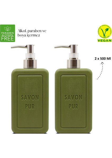 Savon De Royal Savon Pur Luxury Vegan Sıvı Sabun Yeşil 2 x 500 ml