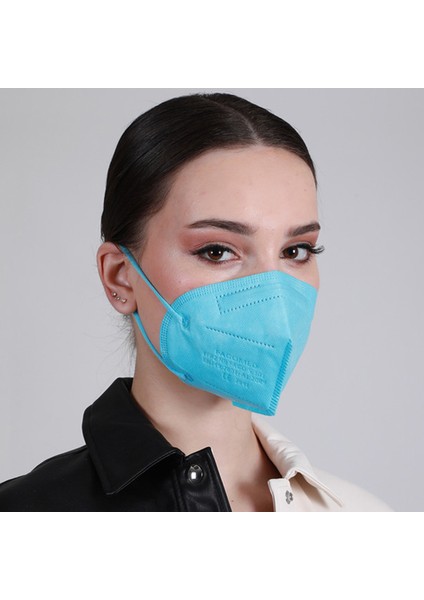 N95 Ffp2 Koruyucu Maske Mavi Renk 10 Adet Tekli Paket Duck Modeli