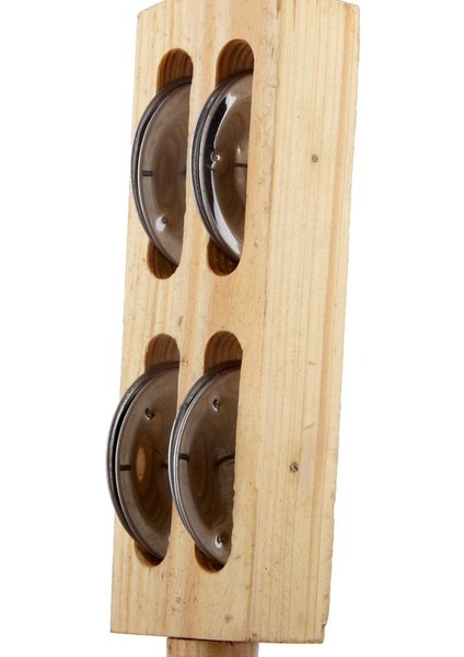 2 Adet Çocuk El Müzik Oyuncak Silindirik Ahşap Kum Maraca Çalkalayıcı Handbells Shaker (Yurt Dışından)