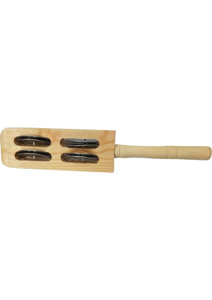2 Adet Çocuk El Müzik Oyuncak Silindirik Ahşap Kum Maraca Çalkalayıcı Handbells Shaker (Yurt Dışından)