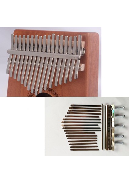 2 Adet 17 Tuşlar Kalimba Dıy Tuşları ve Köprü ve Tuning Çekiç Kiti Thumb Piyano Aksesuarları (Yurt Dışından) indirimleri